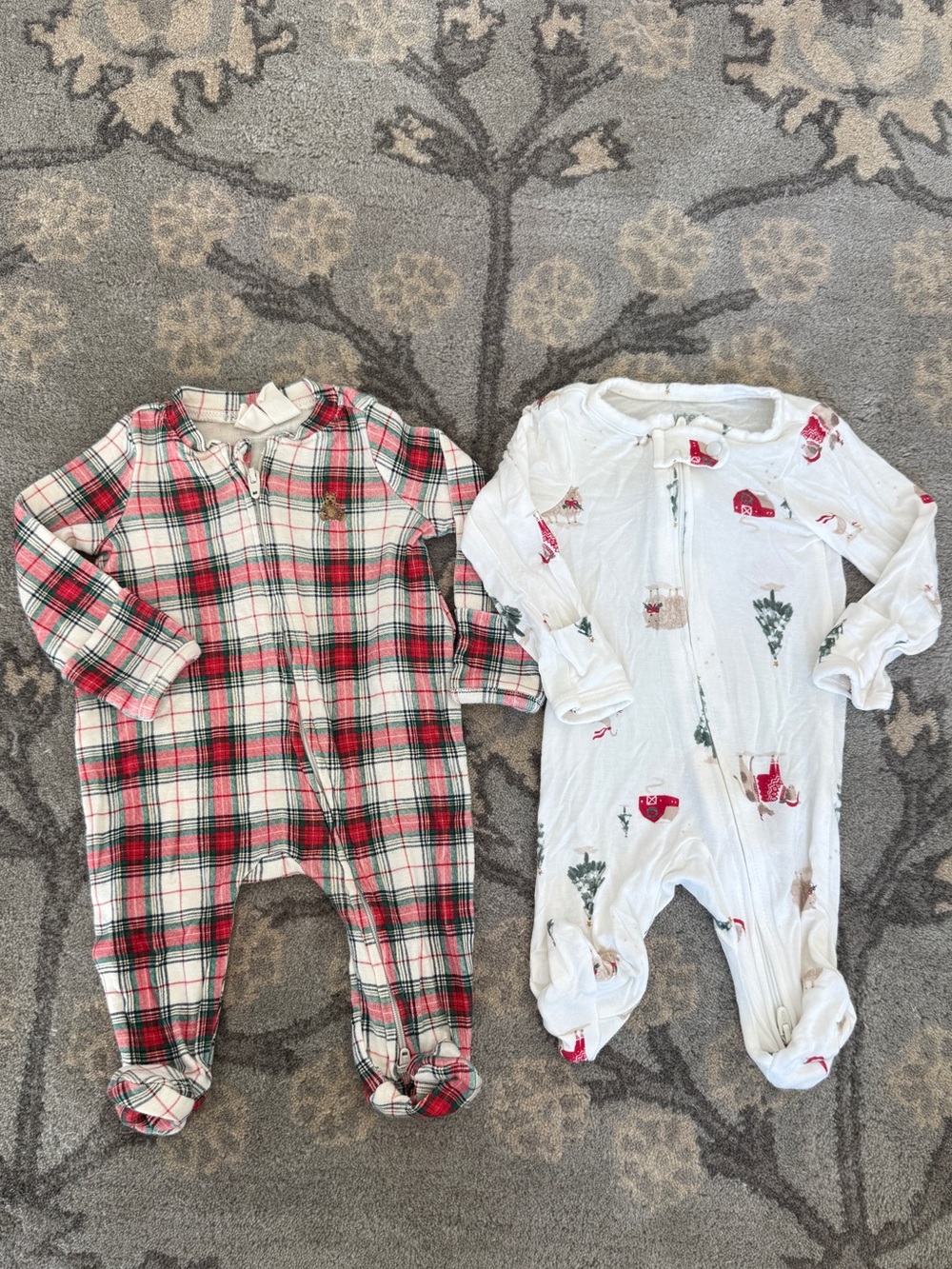Baby Gap & Carter’s Newborn Christmas Pajamas | Set of 2